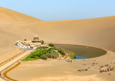 Crescent Moon Spring: A Desert Mirage